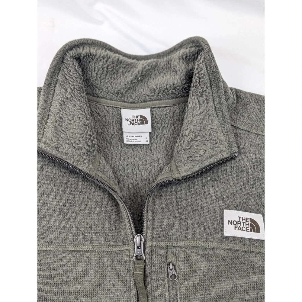 The North Face Vest Mens Large LG Gordon Lyons Fleece Full Zip Hiking Outdoor